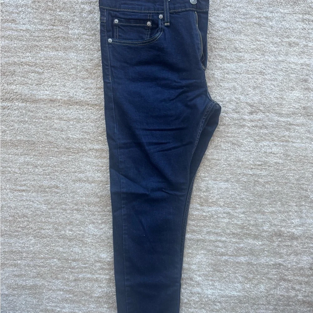 Levi's Men's Dark Indigo Slim Straight Jeans  W 34/ L 27.5